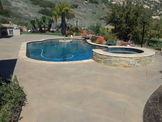 Pool Deck Concrete Refinishing