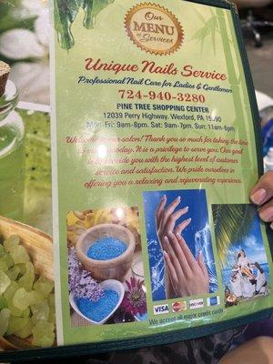 Unique Nails Service