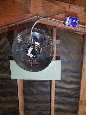 Attic fan installation and service