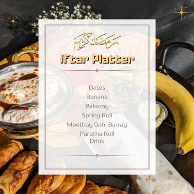 Iftaar platter description