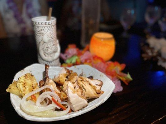 Ono Plate: Hawaiian Grilled Chicken w/ Coconut Jasmine Rice & Teriyaki Sauce $29