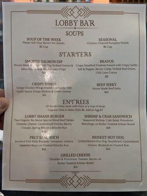 New food menu!