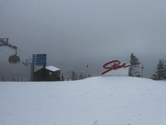 Foggy mountain top