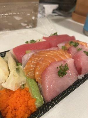 Chiriashi (14 big pieces for $22)