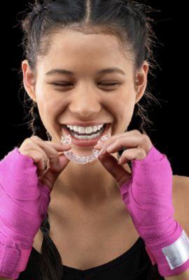 Invisalign protects your teeth like a sportsguard