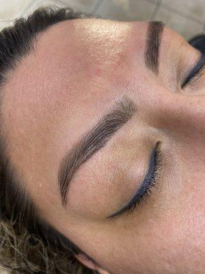 Aaina Threading Houston- Jones/Clay/Louatta  After eyebrow Tinting and Threading