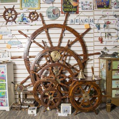 Wholesale Home Decor for Nautical Themed Stores including Ship Wheels from Small to Large