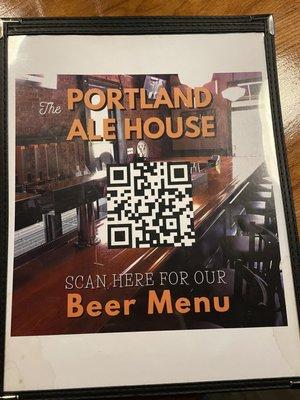 Beer Menu QR Code