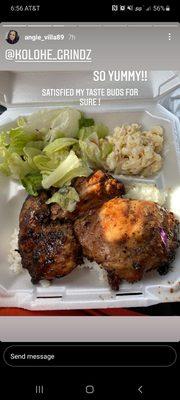 Our famous Guava Chicken plate