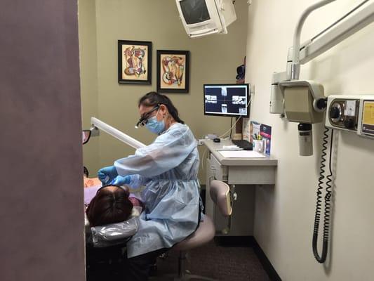 Tina is one of the hygienists. She works on Monday, Wednesday, and Thursday.