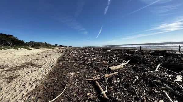 Beach after recent storms