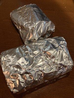 Foiled sandwich leftovers