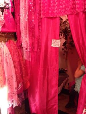 The pink dressing room