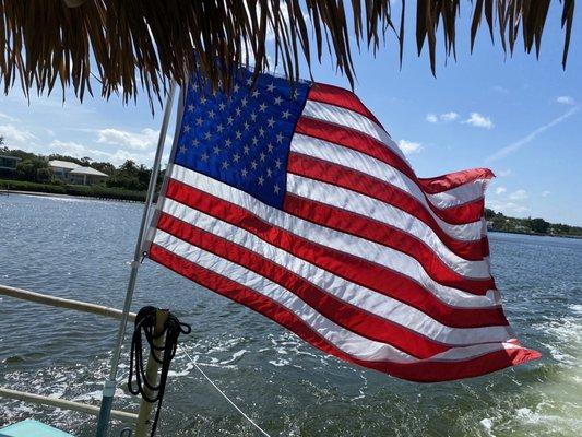 Patriotic boat