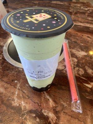 Avocado with Boba Smoothie