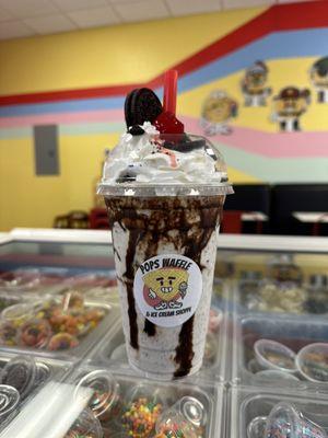 Cookies and cream milkshake