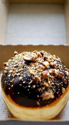 Banana-Pecan Sufganiyah aka Israeli doughnut. $4.50