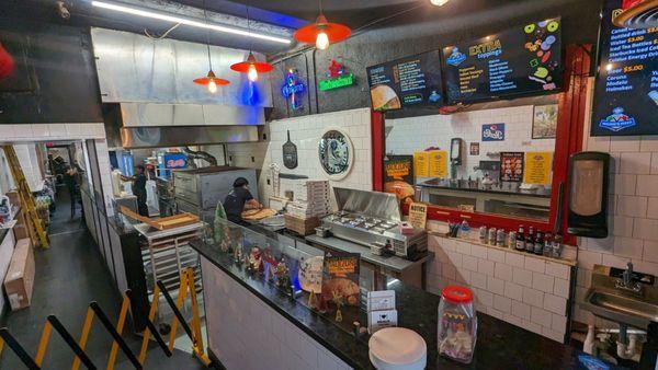 Interior of Mauro's Pizza