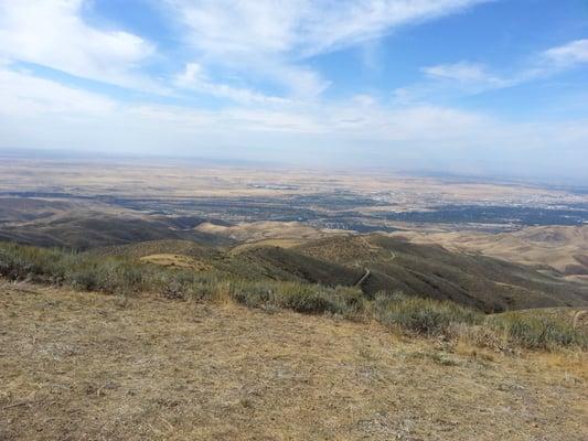 View from the Lucky Peak site