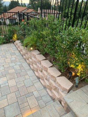 Planter block wall