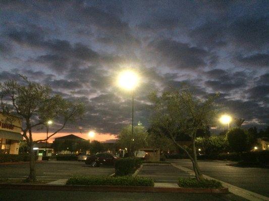 Twilight at Chino Promenade, October 31st, 2017.