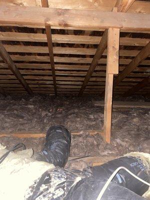 R38 on attic floor