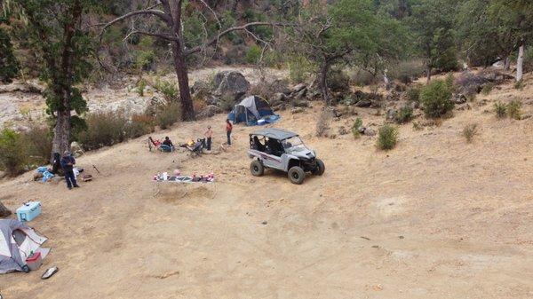 Yamaha wolverine rmax 1000 Camping in the woods