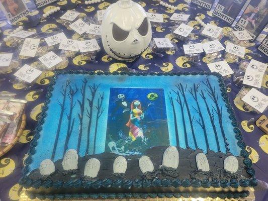 Nightmare before Christmas birthday cake