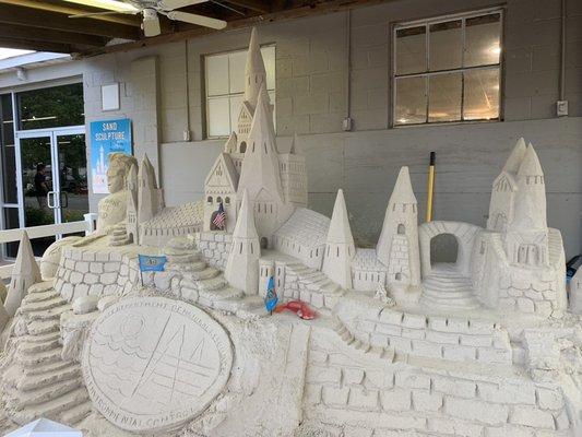 Sand sculptures display