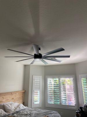 Ceiling fan + high-end shutters