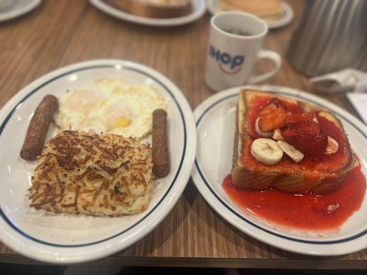 Thick N Fluffy Strawberry Banana French Toast