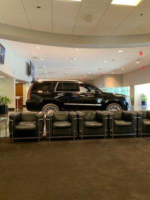 Big boy Escalade in the showroom.