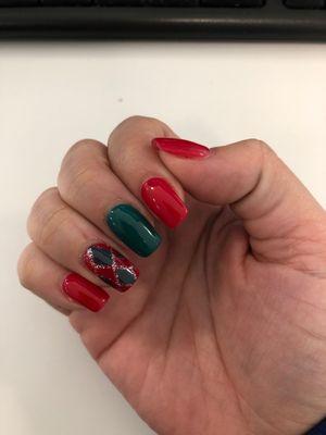 Christmas nail art