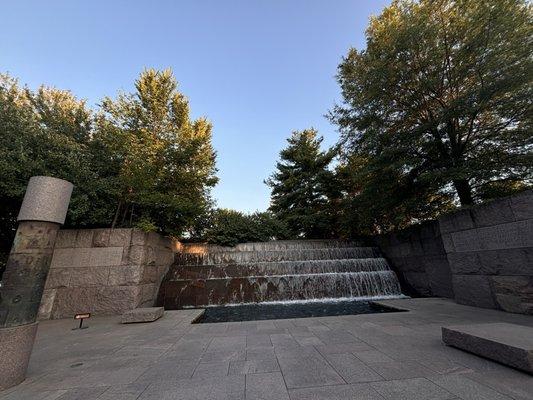 One of the many waterfalls in the memorial