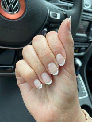 French tip gel manicure