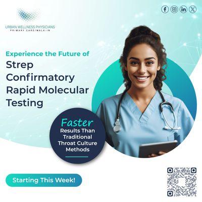 Experience the Future of Strep Confirmatory Rapid Molecular Testing: Faster Results Than Traditional Throat Culture Methods.