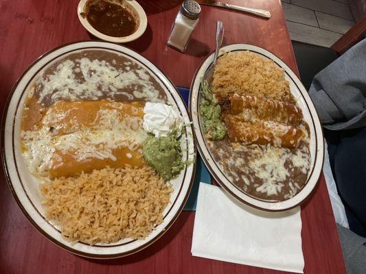 Difference between Ranchera and regular combo enchiladas