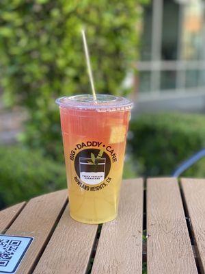 WAP- sugarcane, watermelon juice, pineapple toppings