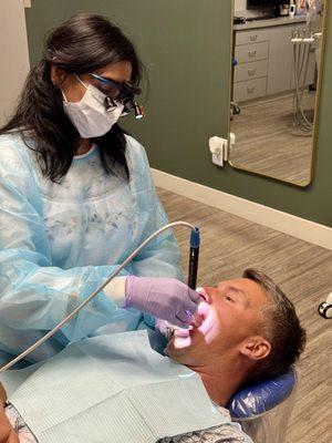 Healthy teeth and happy client is a priority for Aaria Dental personnel.