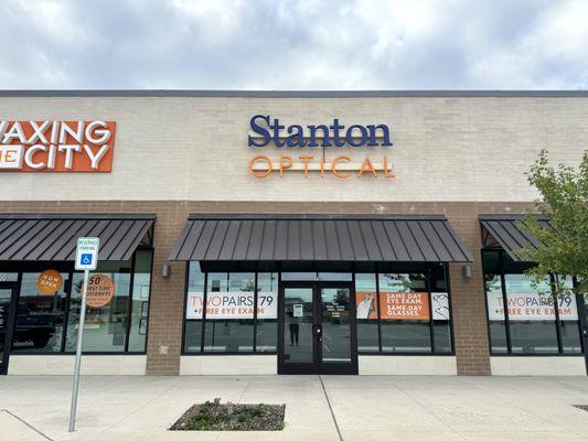 Storefront at Stanton Optical store Frisco, TX 75033