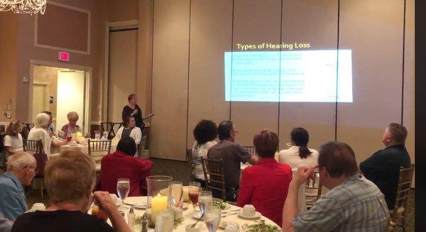 Dr. Maryann Nikander gives free community talk at Maggio's about Hearing Loss