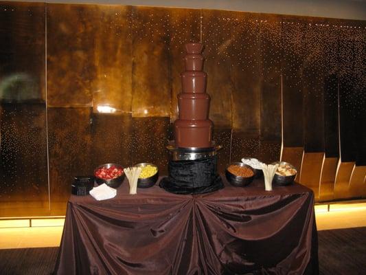 Large Chocolate fountains are so impressive