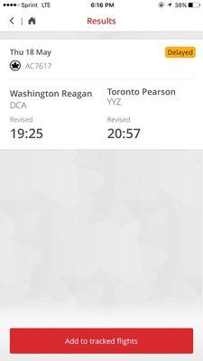 Flight delayed yet again from Ronal Reagan - whole day wasted #AirCanada