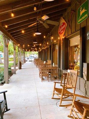 Outside seating