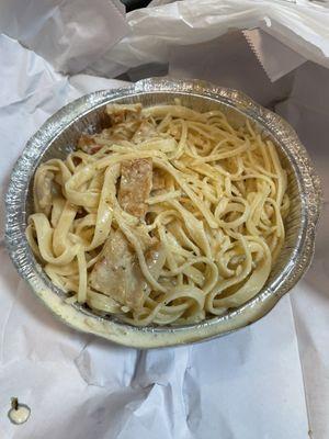 Terrible taste and quality for the chicken fettuccine Alfredo.