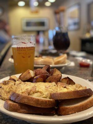 Breakfast at the bar.