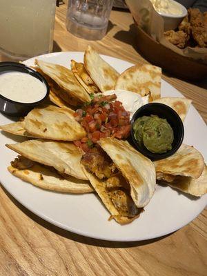 Chicken Bacon Ranch Quesadillas