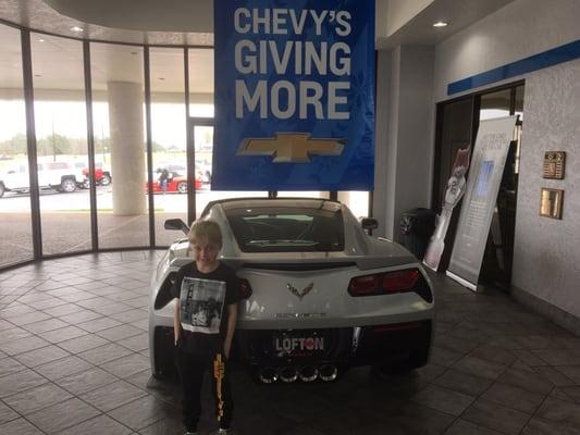 My son Lofton at Lofton Chevrolet!