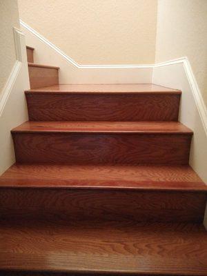 Hard wood staircase