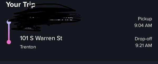 My Lyft ride was completed 10 mins before my appointment.